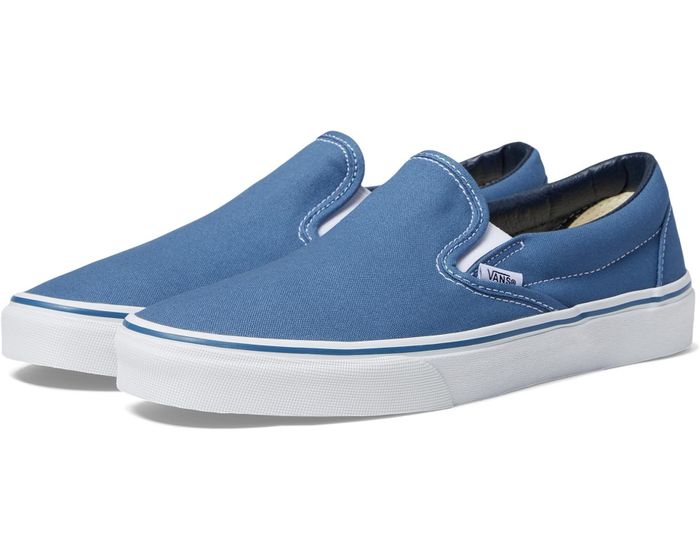 The navy slip-ons