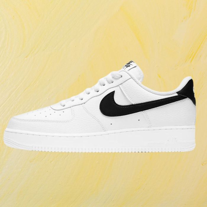 The white and black sneaker