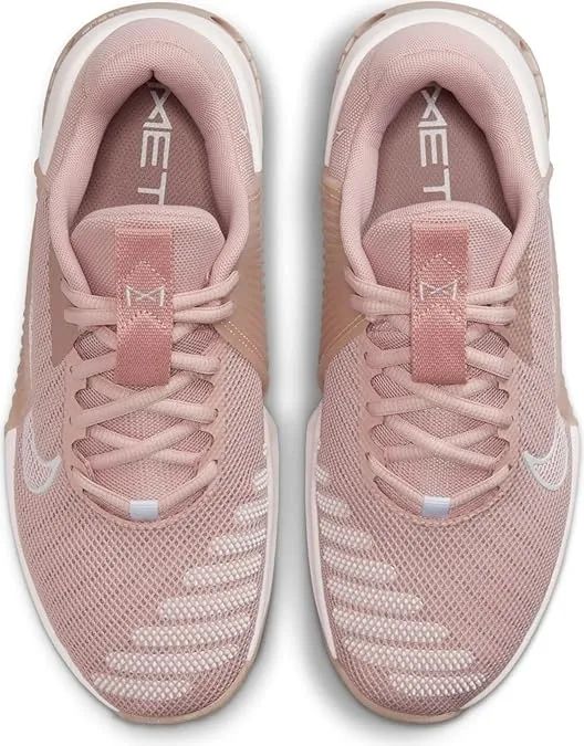The vibrant pink sneakers