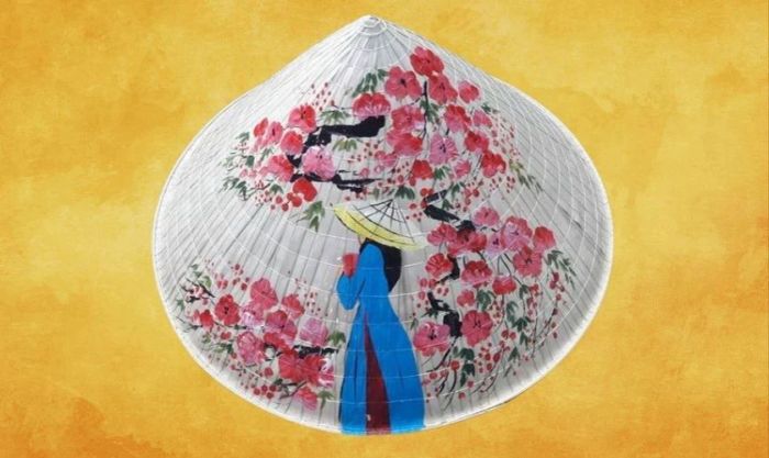 Hình ảnh hoa đào và thiếu nữ duyên dáng