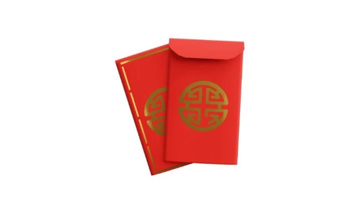 Biểu tượng bao lì xì Tết với chữ Hán