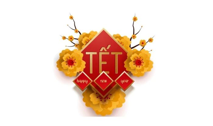 Biểu tượng hoa mai Tết