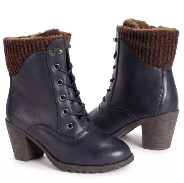 Black boot collection.
