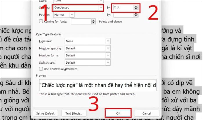 Hướng dẫn chi tiết cách thu hẹp khoảng cách chữ trong Word