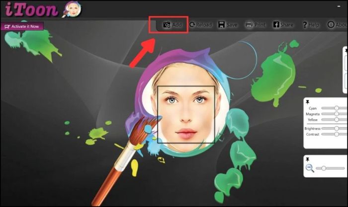 Nhấn vào mục Add để thêm ảnh