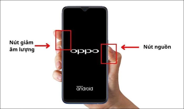 Hướng dẫn reset điện thoại OPPO bằng nút nguồn khi thiết bị bị treo