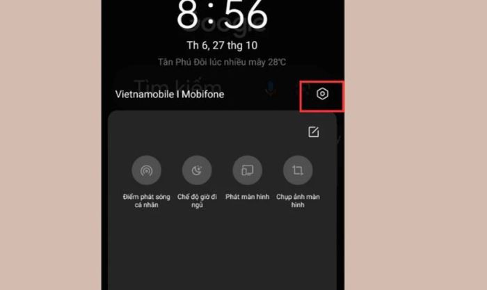 Thiết lập cử chỉ thông minh trong phần Cài đặt