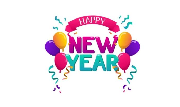 Biểu tượng chữ ngày Tết Happy New Year