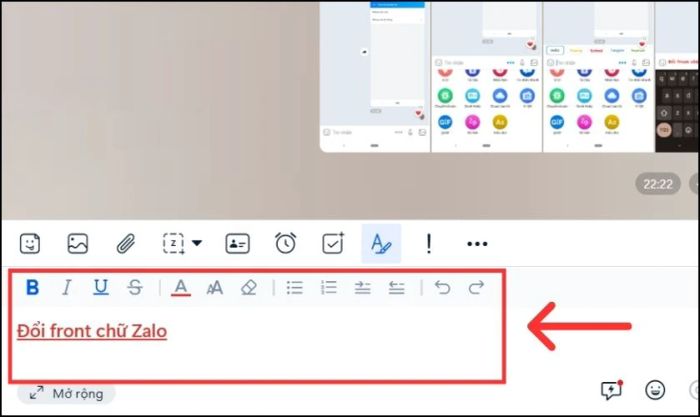Cách thay đổi font chữ Zalo khi nhắn tin trên máy tính
