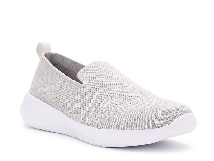 The sneakers in grey