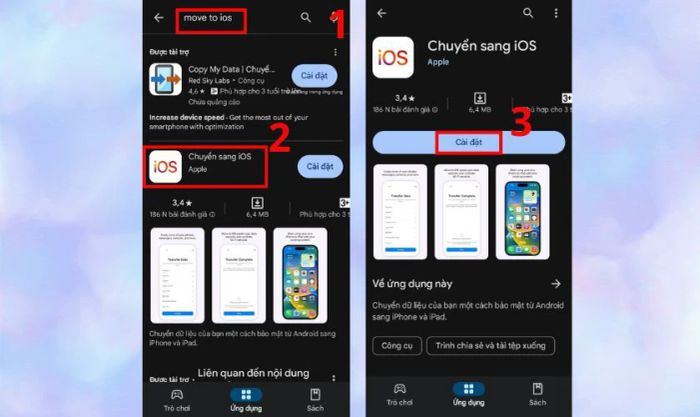 Tải ứng dụng Move to iOS cho OPPO