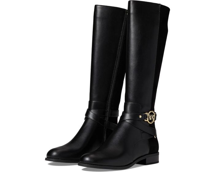 the black knee-high boots