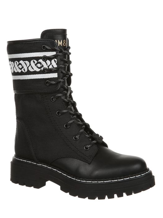 The embroidered combat boot