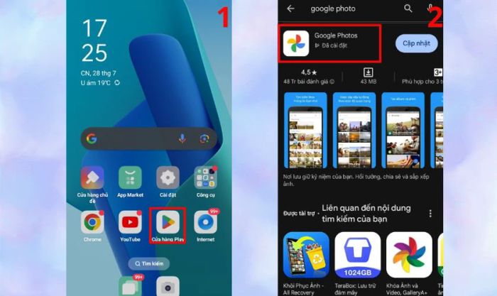 Tải và cài đặt Google Photos trên OPPO