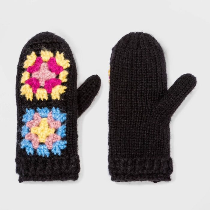 the mittens in black