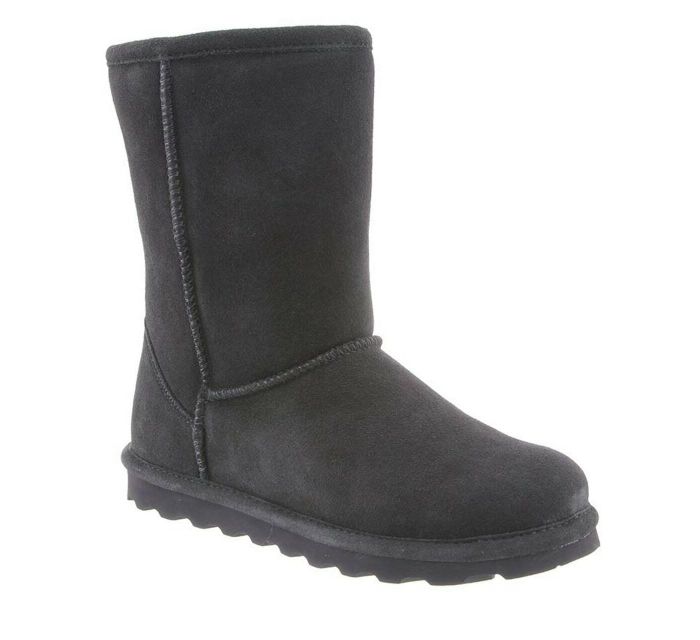 grey suede pull on boot