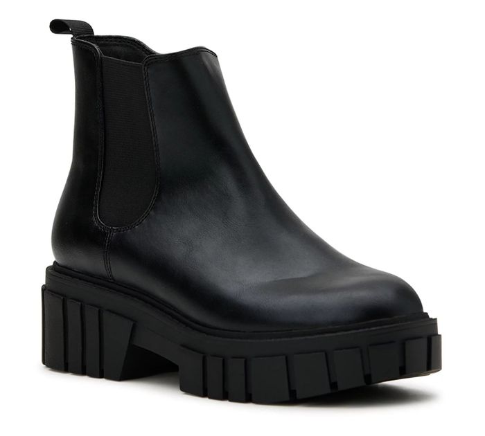 The black lug sole boots