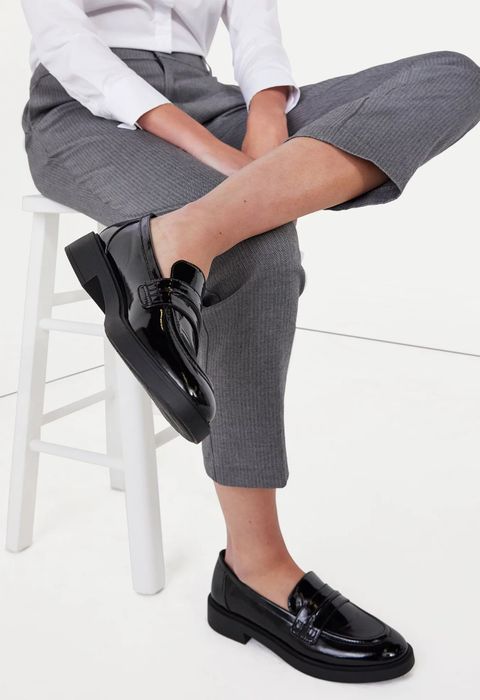 A model showcasing the loafers
