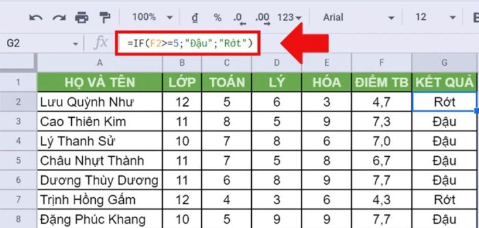 kiểm tra điều kiện đơn giản