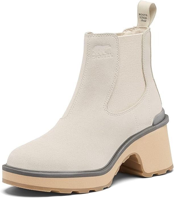 the chalk/ceramic-colored boot