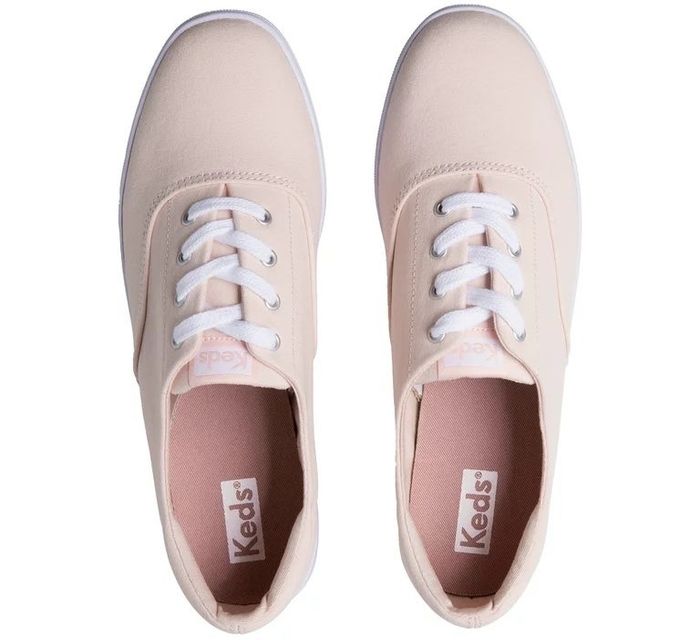 The blush pink lace-up Keds