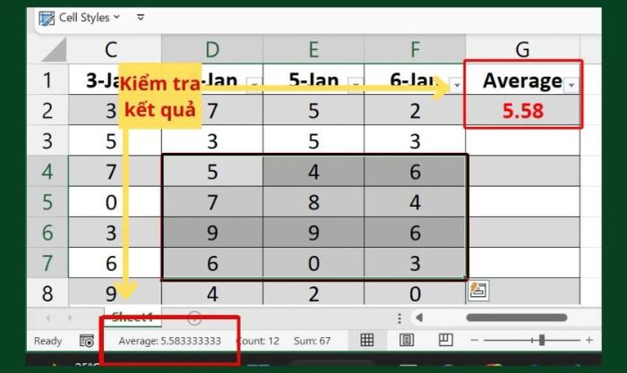cách kiểm tra kết quả