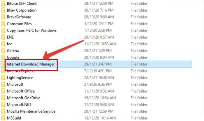 Gỡ bỏ IDM trong Registry