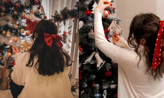 Cách chụp ảnh Noel từ phía sau