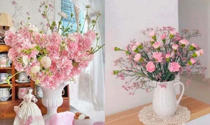 Mẫu cắm hoa phăng ngày Tết