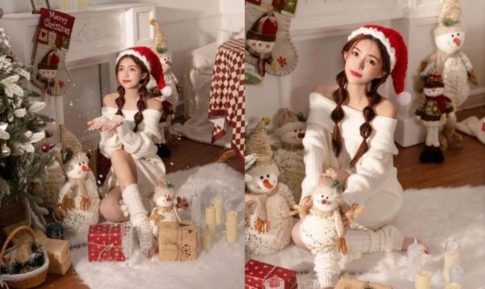 Chụp ảnh Giáng Sinh concept nàng thơ