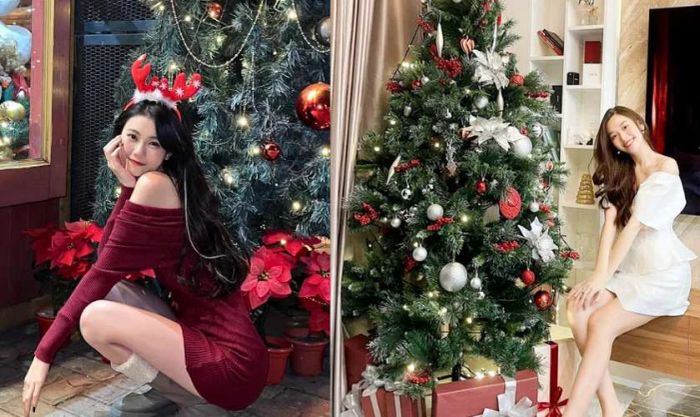 Cách tạo dáng chụp ảnh bên cây thông Noel ấn tượng và khác biệt