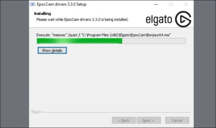Nhấn Install để tiến hành cài đặt phần mềm tự động