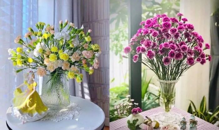Mẫu cắm hoa phăng ngày Tết này