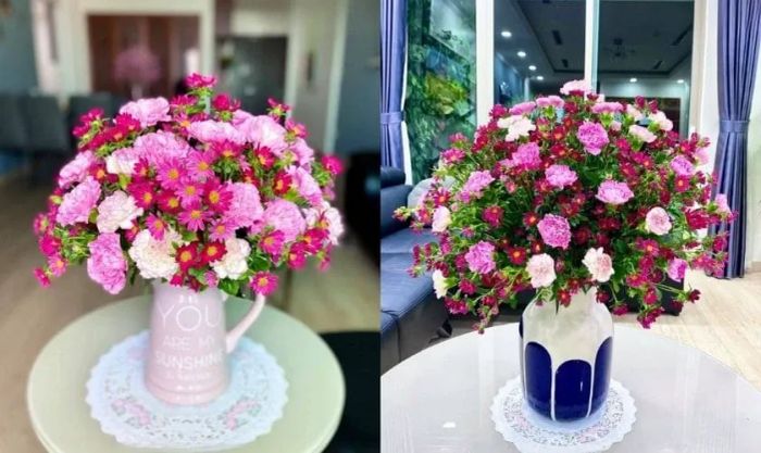 Mẫu cắm hoa phăng ngày Tết đẹp