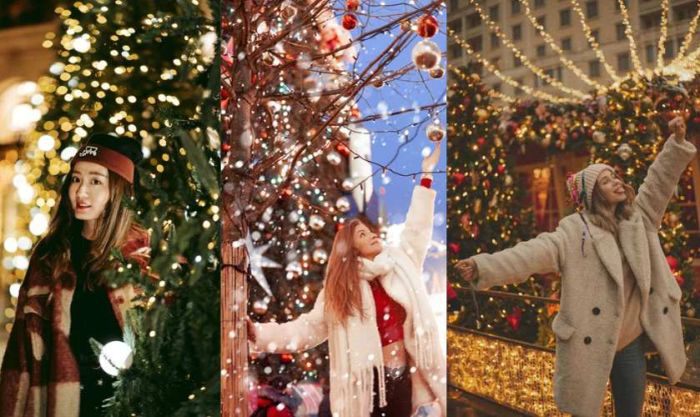 Cách tạo dáng chụp ảnh Noel ngoại cảnh