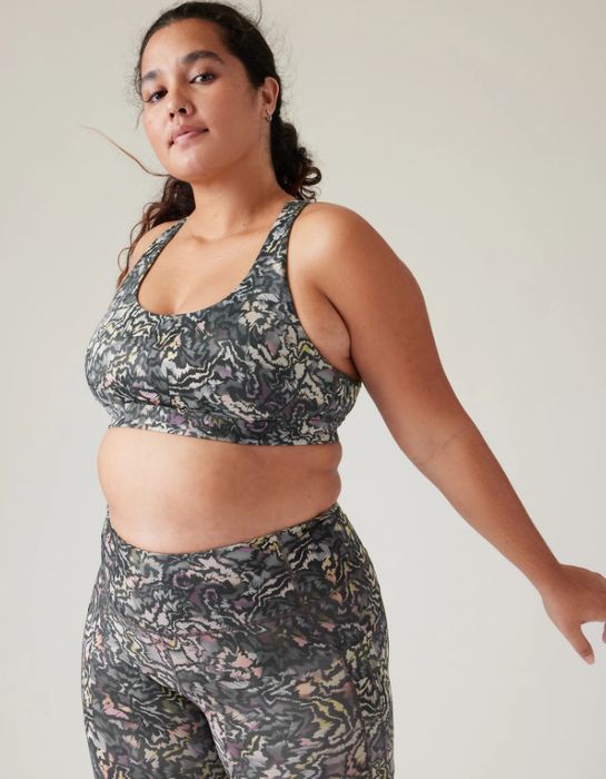 Sports bra modeled on a person