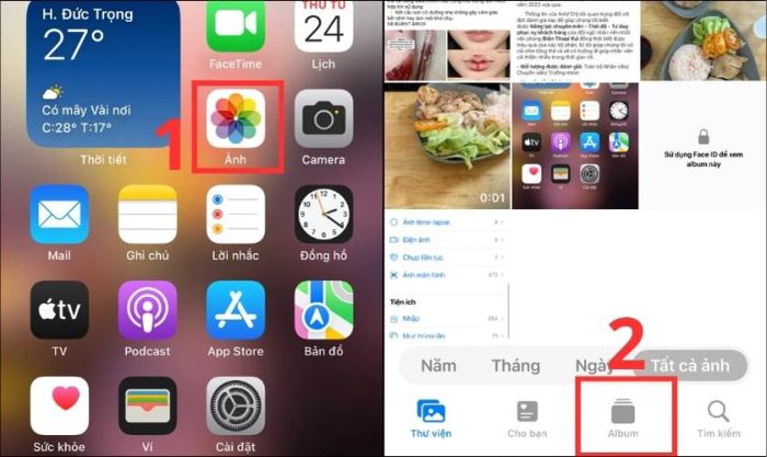 Phương pháp tìm ảnh bị ẩn trên iPhone