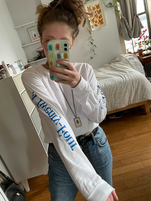 me wearing the long-sleeve shirt with the number twenty-four on the sleeves