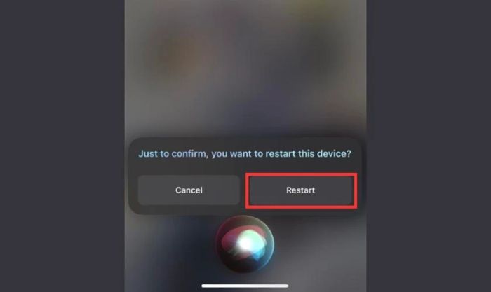 Siri sẽ yêu cầu bạn xác nhận lại lệnh