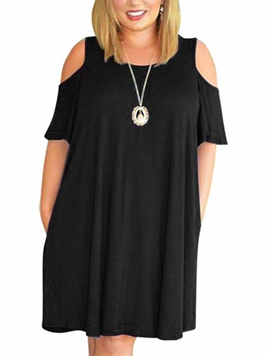 short shift dress with shoulder cut-outs