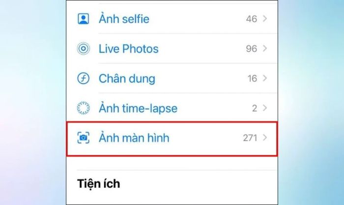 Ảnh chụp màn hình trên iPhone 11 được lưu ở đâu?