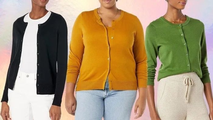 The cotton-blend crewneck cardigan from Amazon Essentials is a standout piece in any wardrobe. Its simple yet classic design makes it the perfect addition to your collection.