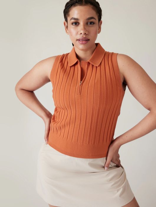 Polo tank worn by a model