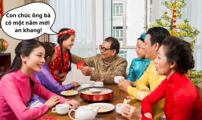 Những lời nói ý nghĩa khi tặng quà Tết cho ông bà và bố mẹ để thể hiện tình yêu thương?