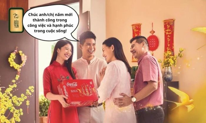 Những câu nói vui vẻ, hài hước khi tặng quà Tết cho anh chị?