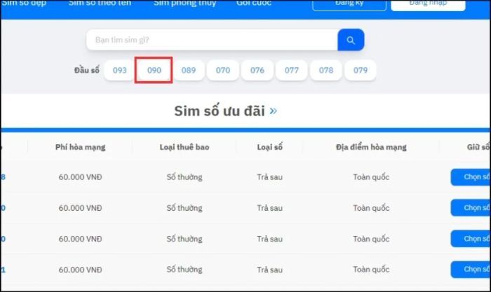 Đặt mua Online tại nhà thông qua trang Website MobiFone