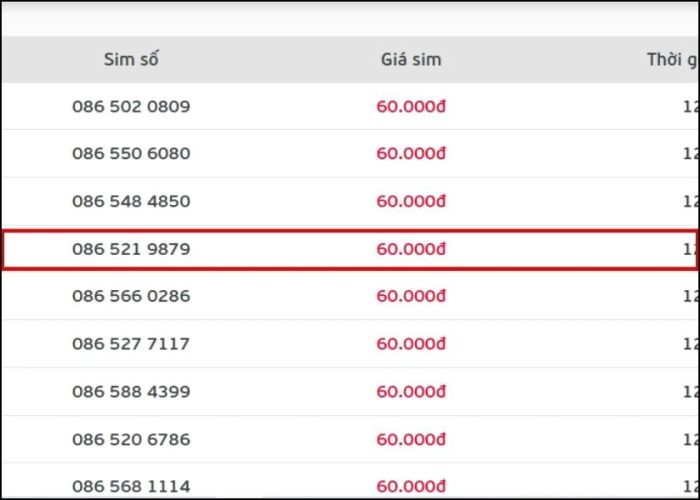 mua SIM nhanh chóng và tiện lợi trên trang web của Viettel
