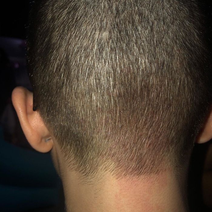 A reviewer after using the comb