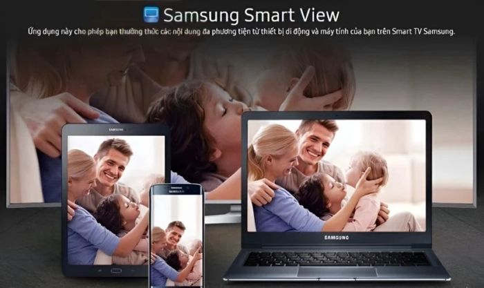 Kết nối tivi với laptop thông qua ứng dụng Smart View TV
