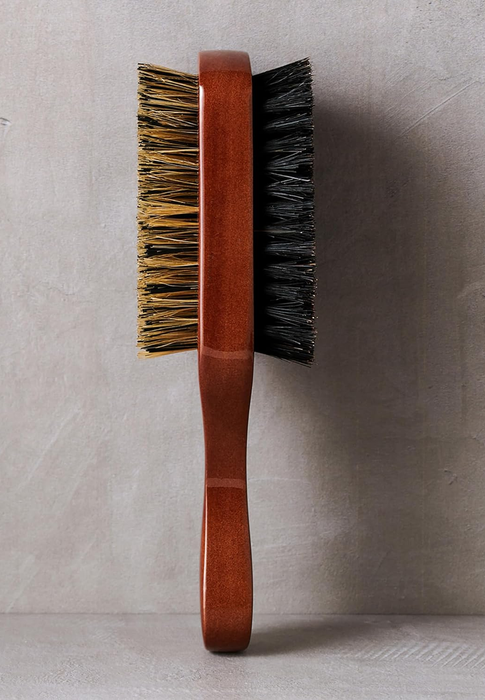 The double-sided brush.